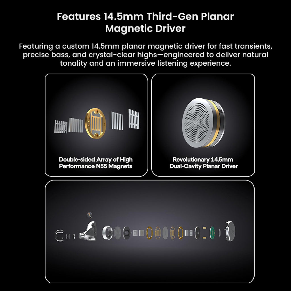 7Hz x Crinacle – Divine 14.5mm Planar Magnetic IEM