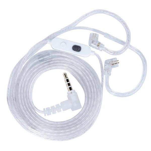 KZ- M2 Silver-Plated Upgrade Cable with Dual Mic - 12