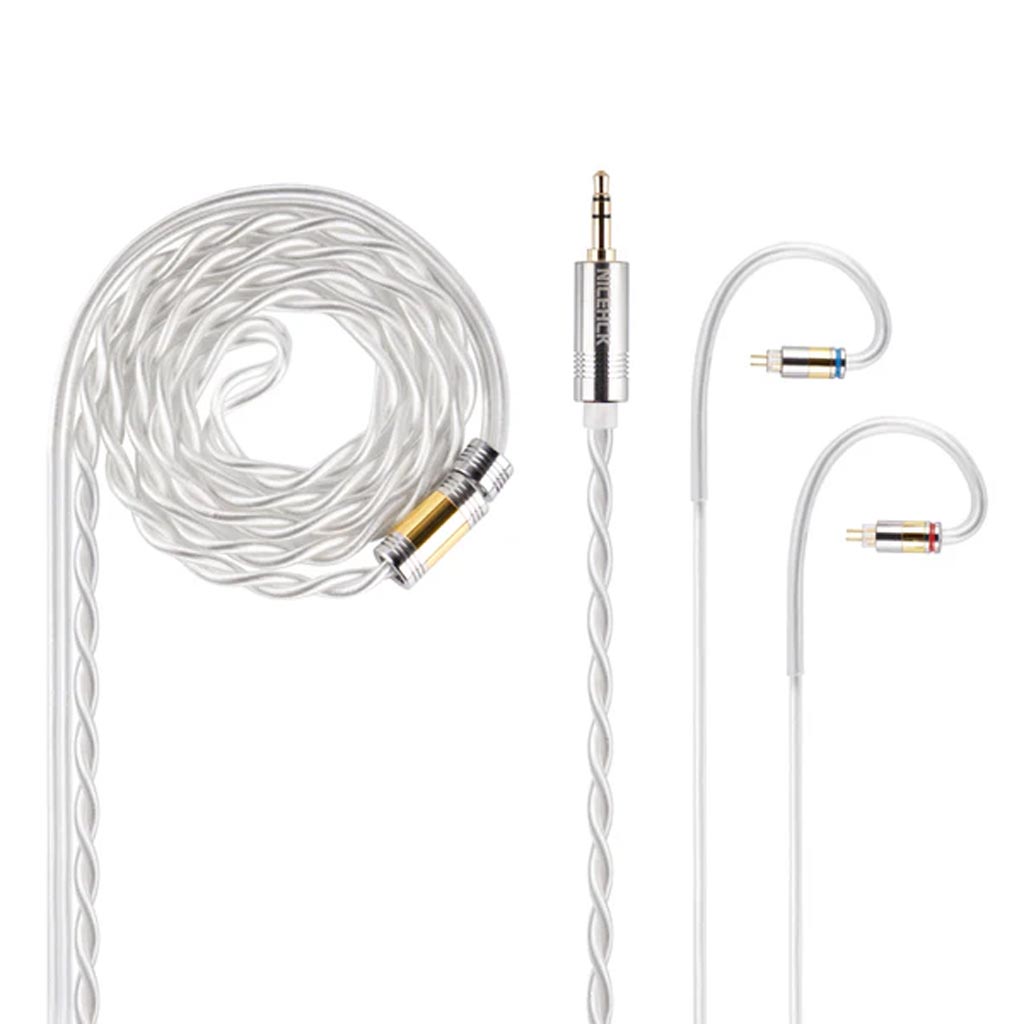NICEHCK SnowCat Silver Plated OCC Upgrade Cable for IEM