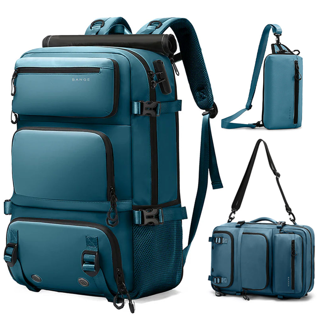 BANGE 1810 35L Large Capacity Bag Travelling Backpack with Detachable Sling Bag