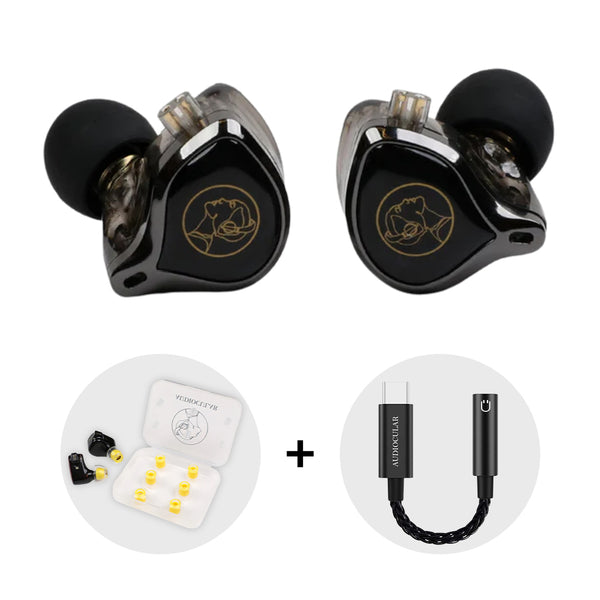 AUDIOCULAR LEX IEM + AUDIOCULAR D07 Slim DAC & Amp - 11