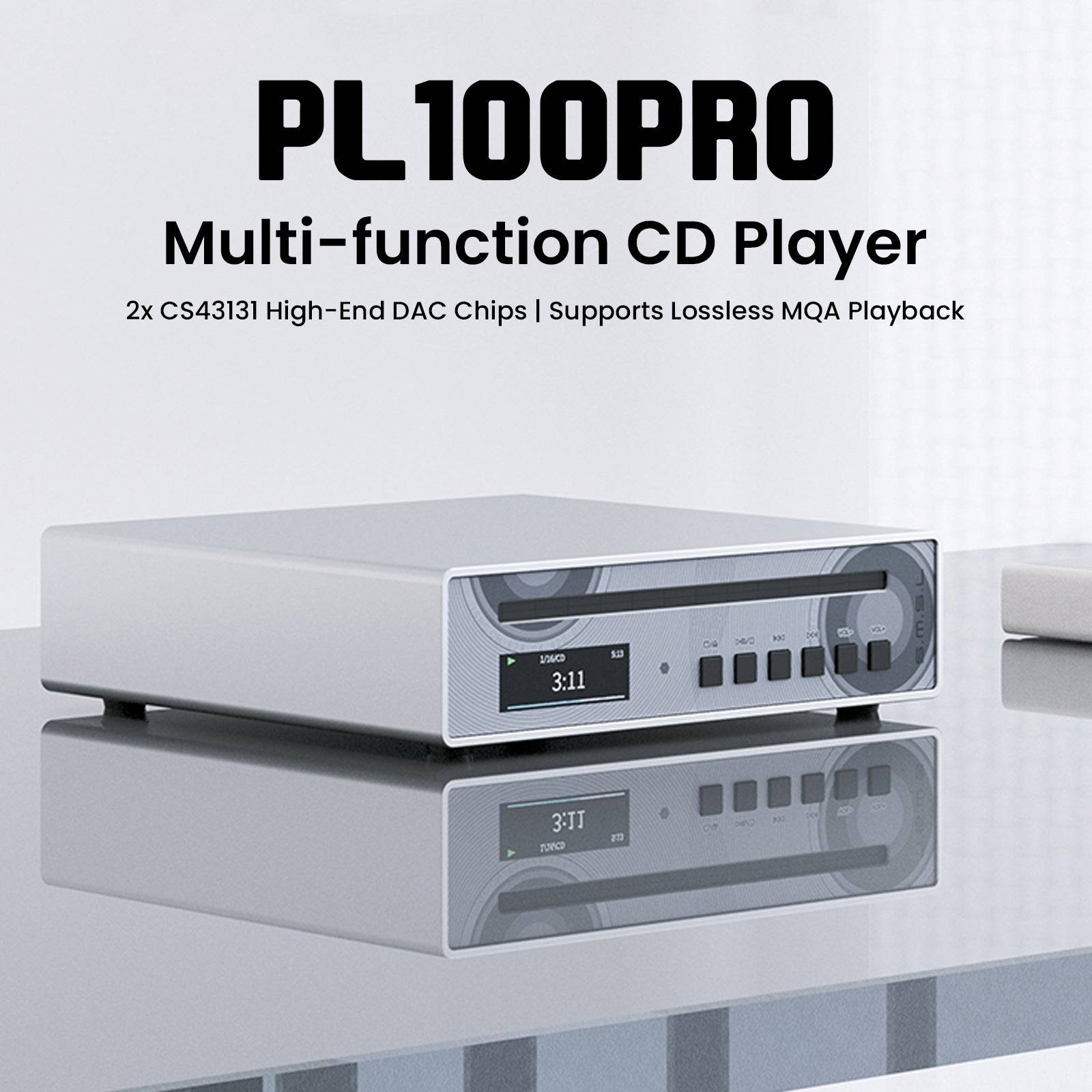 Product packaging for SMSL - PL100 Pro multifunction CD player