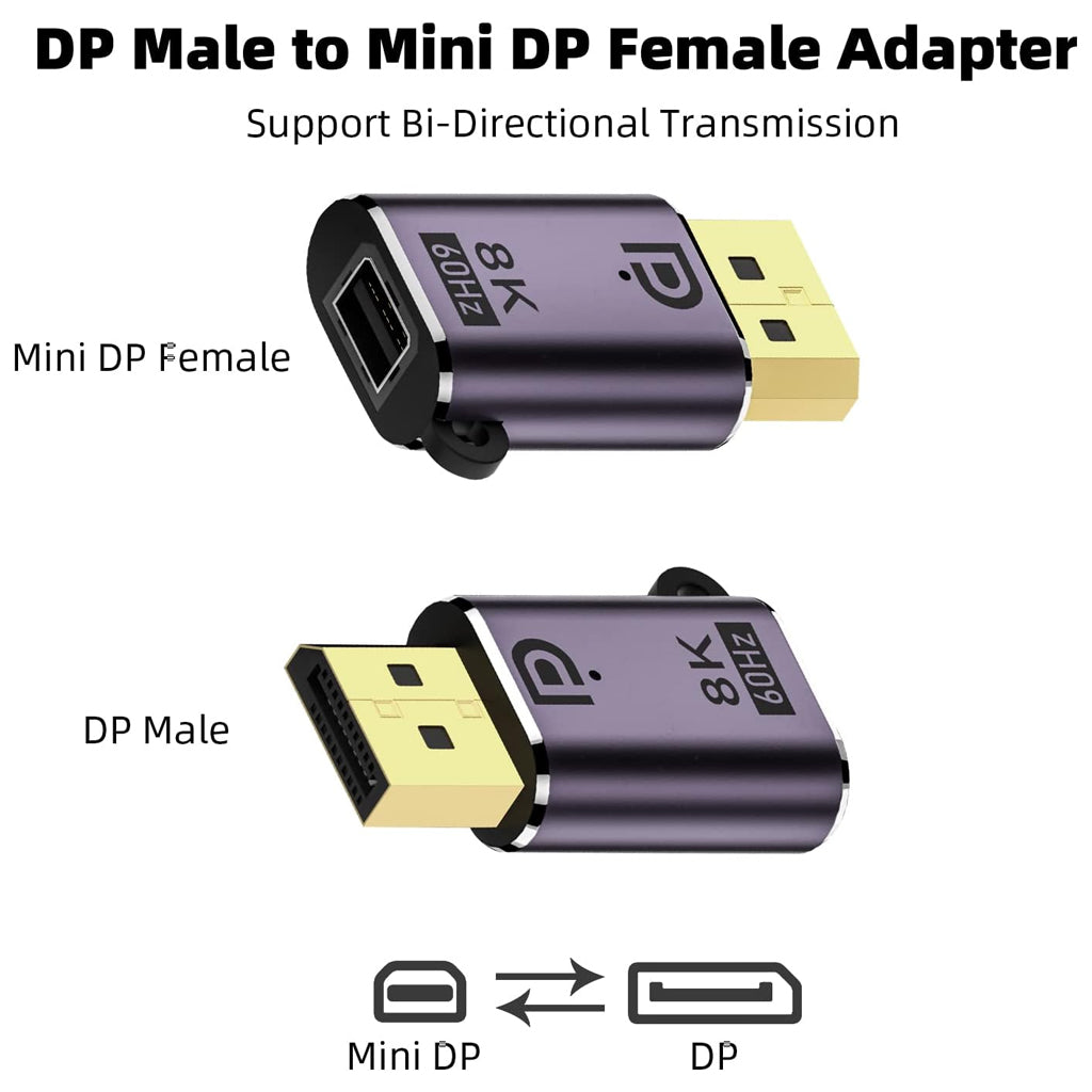 TECPHILE - DisplayPort Adapter 8K@60Hz