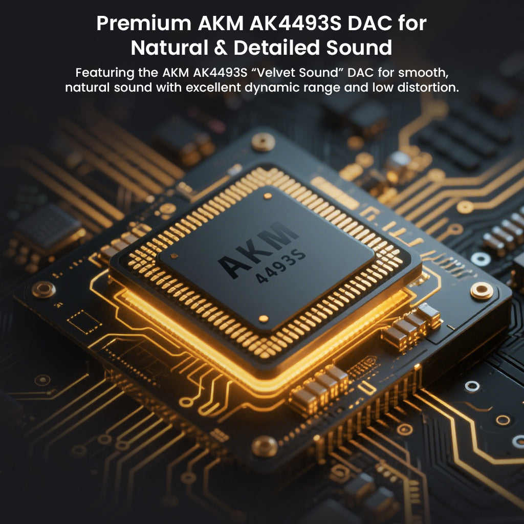 AKM DAC chip for high-fidelity audio in CD player