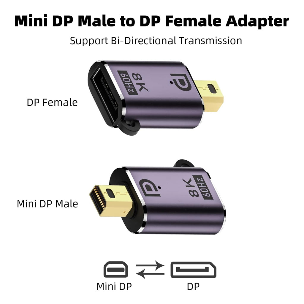 TECPHILE - DisplayPort Adapter 8K@60Hz