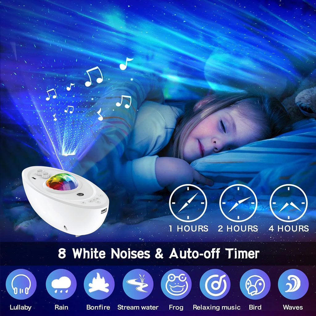 TECPHILE Starship Galaxy Night Light Projector with Speaker (Music Sync)