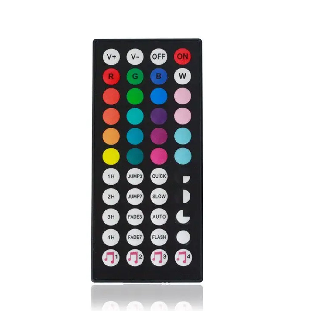 TECPHILE - Bluetooth RGB LED Strip Controller with 44 Keys Remote