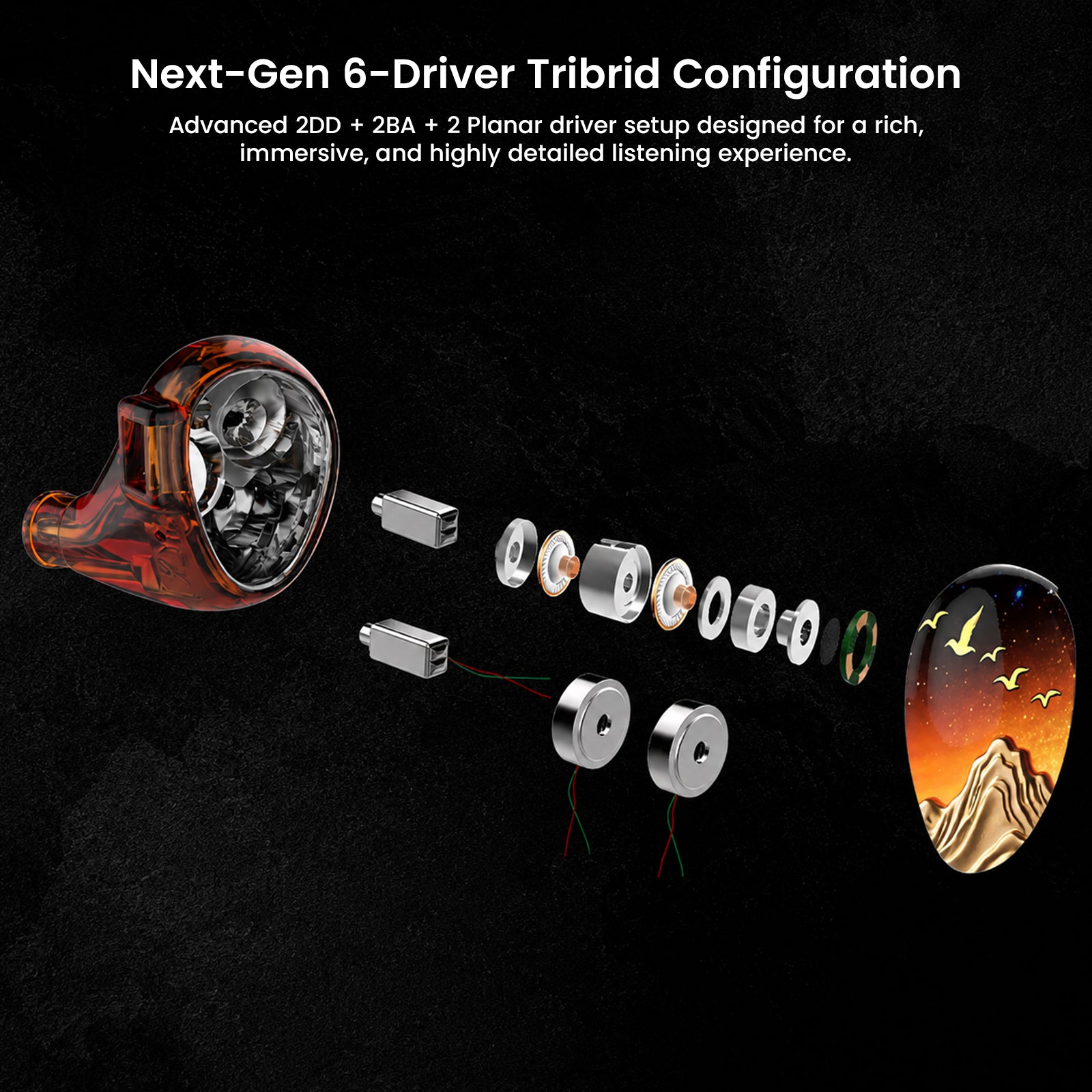 Kinera - Celest Phoenixcall 2.0 2DD + 2BA + 2 Planar Drivers IEMs