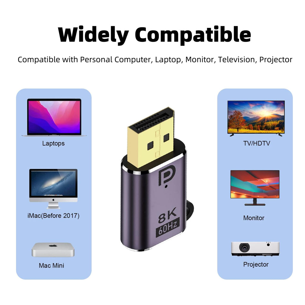 TECPHILE - DisplayPort Adapter 8K@60Hz