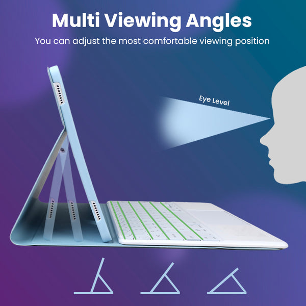 LX103T Keyboard Case Cover for Lenovo Tab M10 FHD Plus 2nd Gen/ K10 10.3 - 13