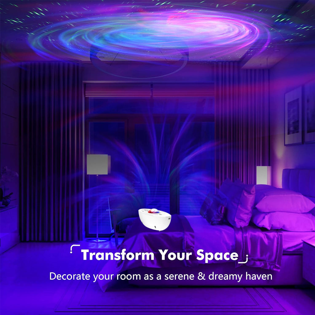 TECPHILE Starship Galaxy Night Light Projector with Speaker (Music Sync)