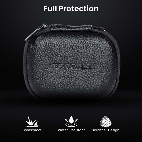 AC27 Leather Zip Earphone Case for IEM - 5