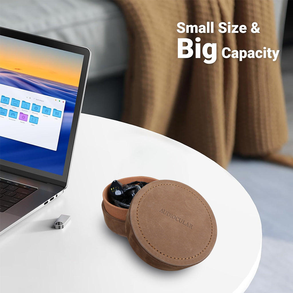 AUDIOCULAR - AC29 Pure Leather Earphone Case For IEMs