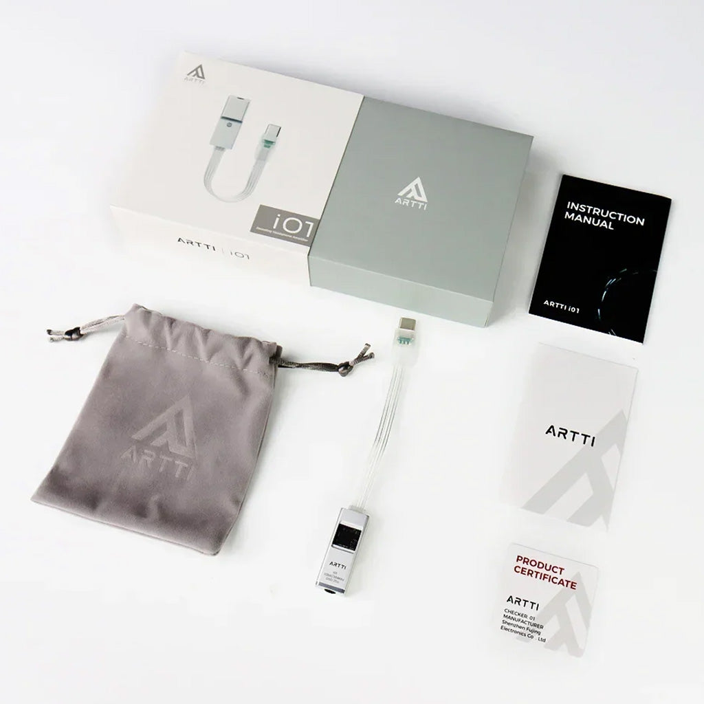 ARTTI i01 Portable USB DAC Amp Box Content