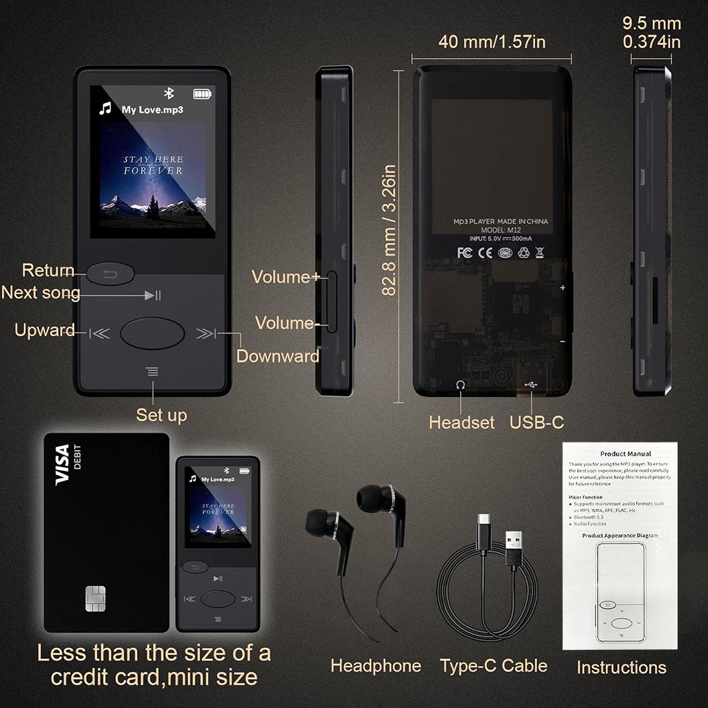 AUDIOCULAR – M12 MP3 Music Player