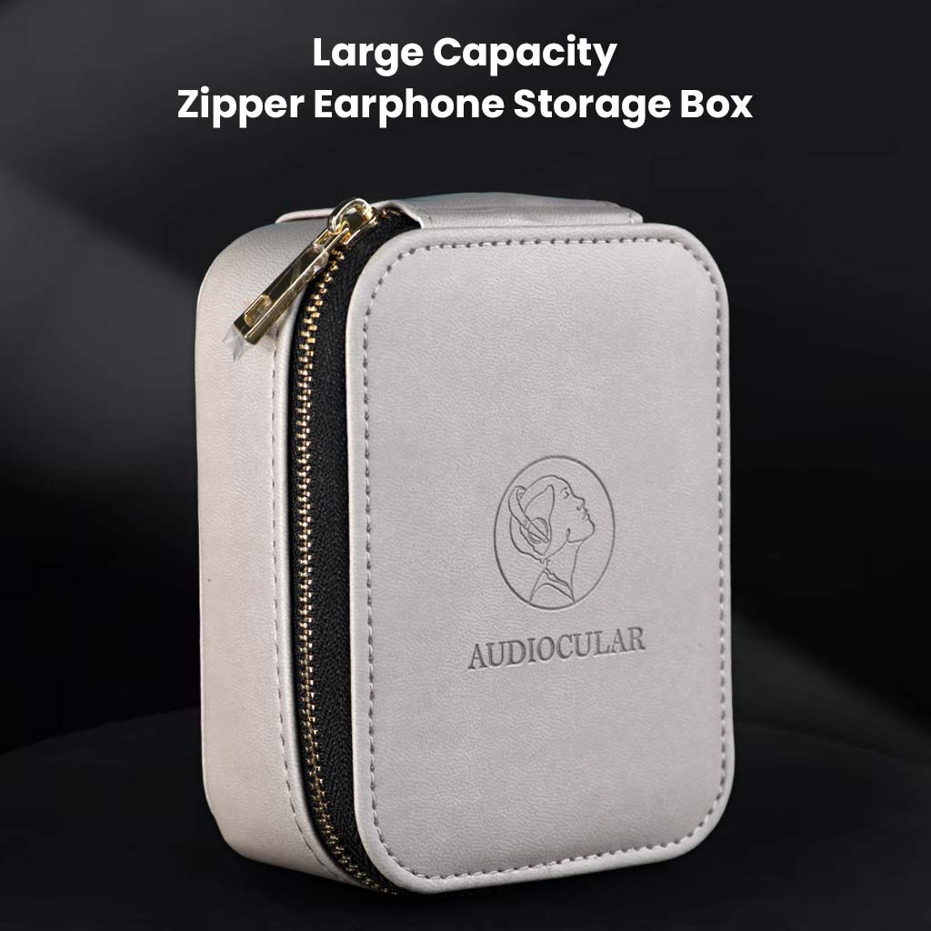 AUDIOCULAR LUXE Premium Storage Case for IEMs, Cables & Accessories with Large Capacity