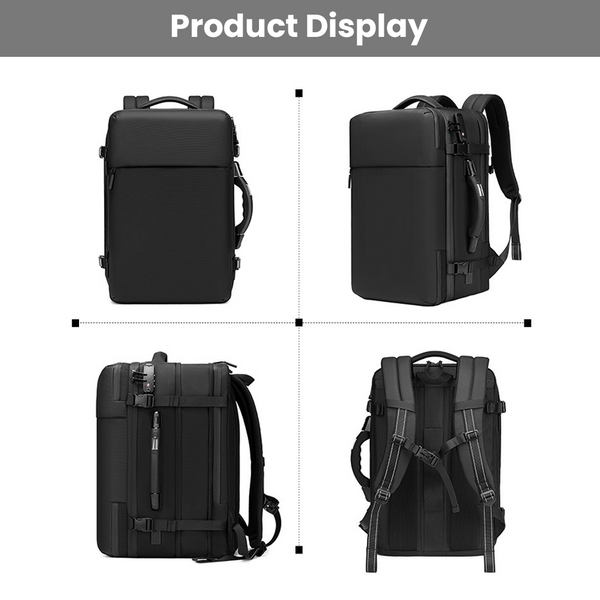 TECPHILE - JL152E Airpack Travel Vacuum Backpack Laptop Bag for Men 30-40L Expandable - 11