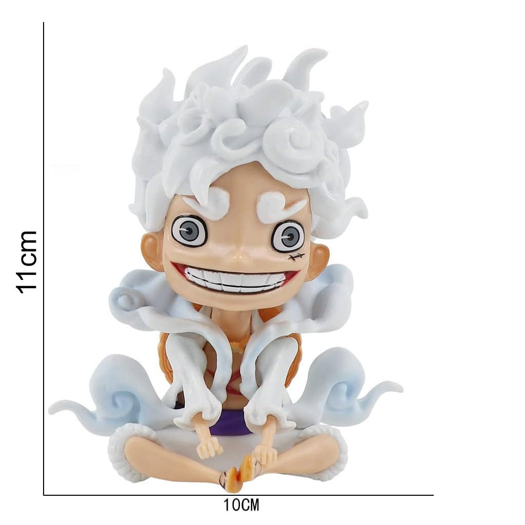 Anime Action Figures Naruto, Kakashi, Luffy, Nezuko Bobblehead Toy