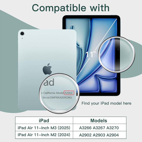 Anti Spy Privacy Tempered Glass Screen Protector for iPad Air 11 M2/ M3 - 2