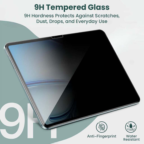 Anti Spy Privacy Tempered Glass Screen Protector for iPad Air 11 M2/ M3 - 9