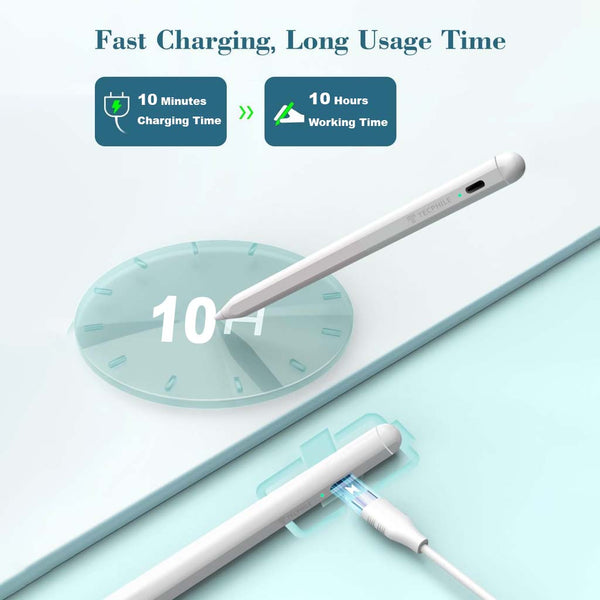 TECPHILE 314A Bluetooth iPad Pencil for 2018 2025 Models - 6