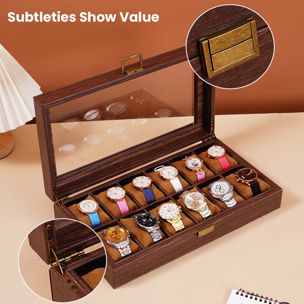 Audiocular AC37 Premium Organizer Box for Watches, IEMs, and Cables with Metal buckle