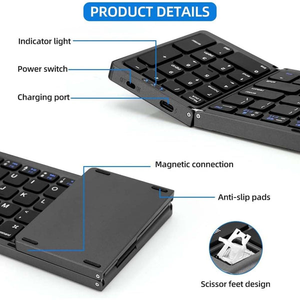 B089 Foldable Wireless Keyboard - 9