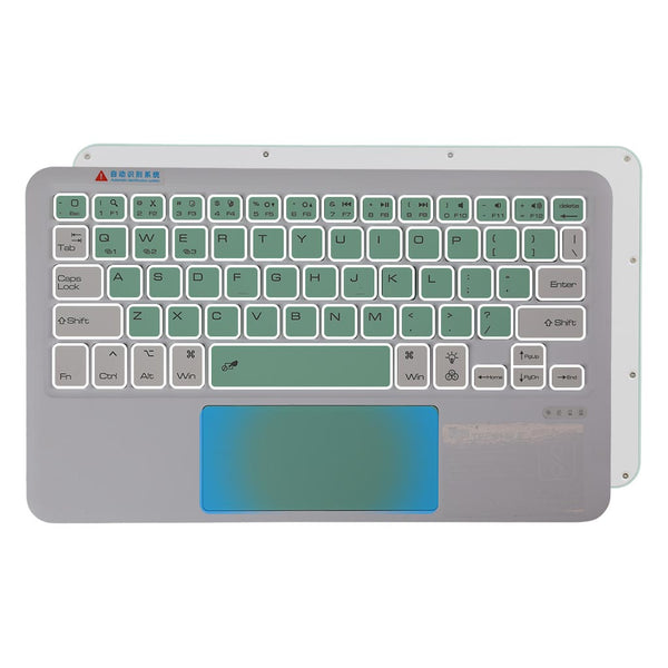 B102D Bluetooth Wireless Keyboard with Multi-Touch Trackpad, 7 Color Backlit - 23