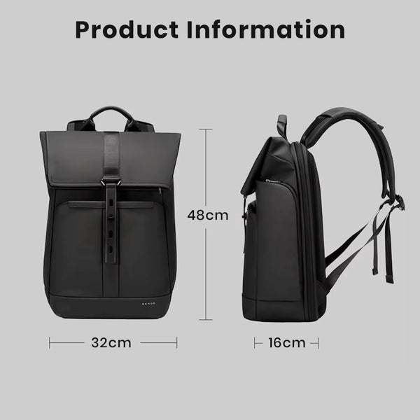 BANGE - 2888 Roll Top Laptop Backpack 20L-30L Expendable Travel Bag - 8