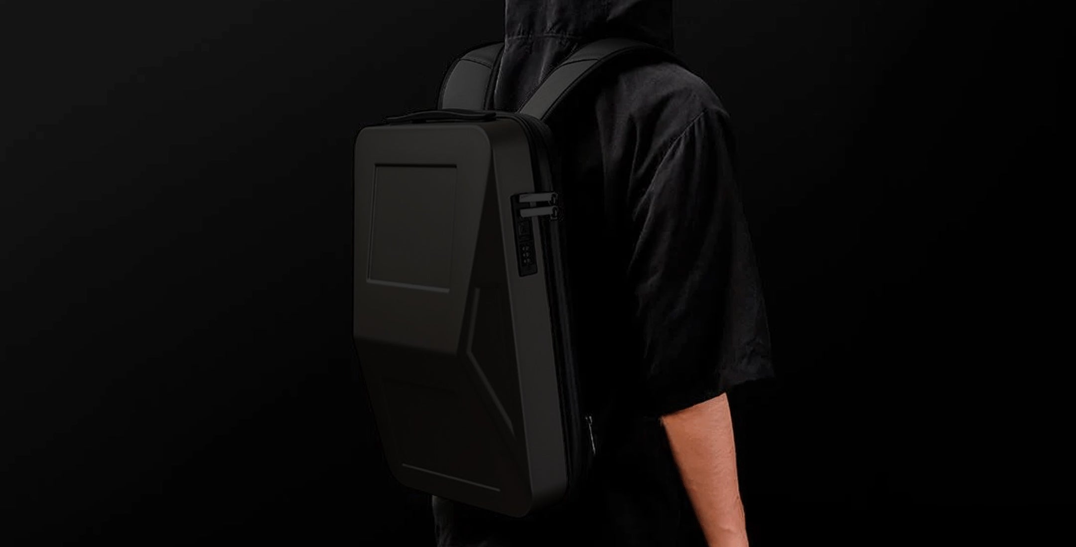 Bange 2956 anti theft hard shell laptop backpack 20l 27l expendable  3