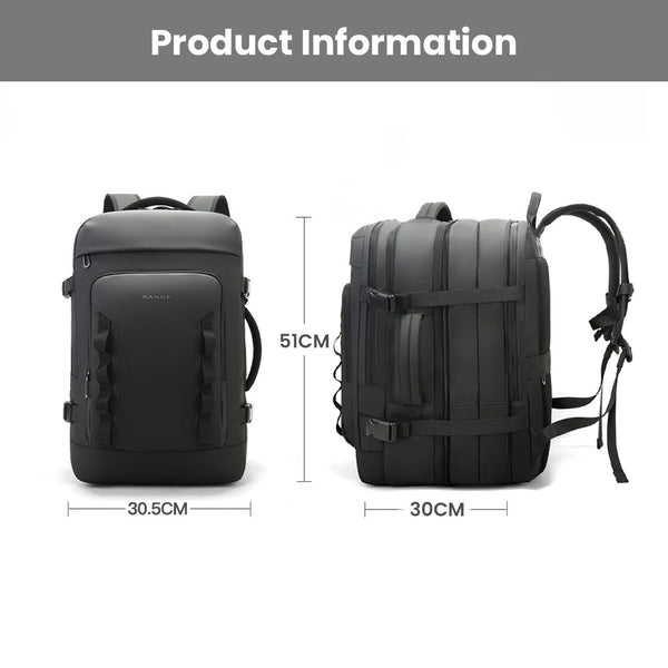 BANGE 3055 Laptop Backpack 40L Large Capacity Waterproof Travel Bag - 3
