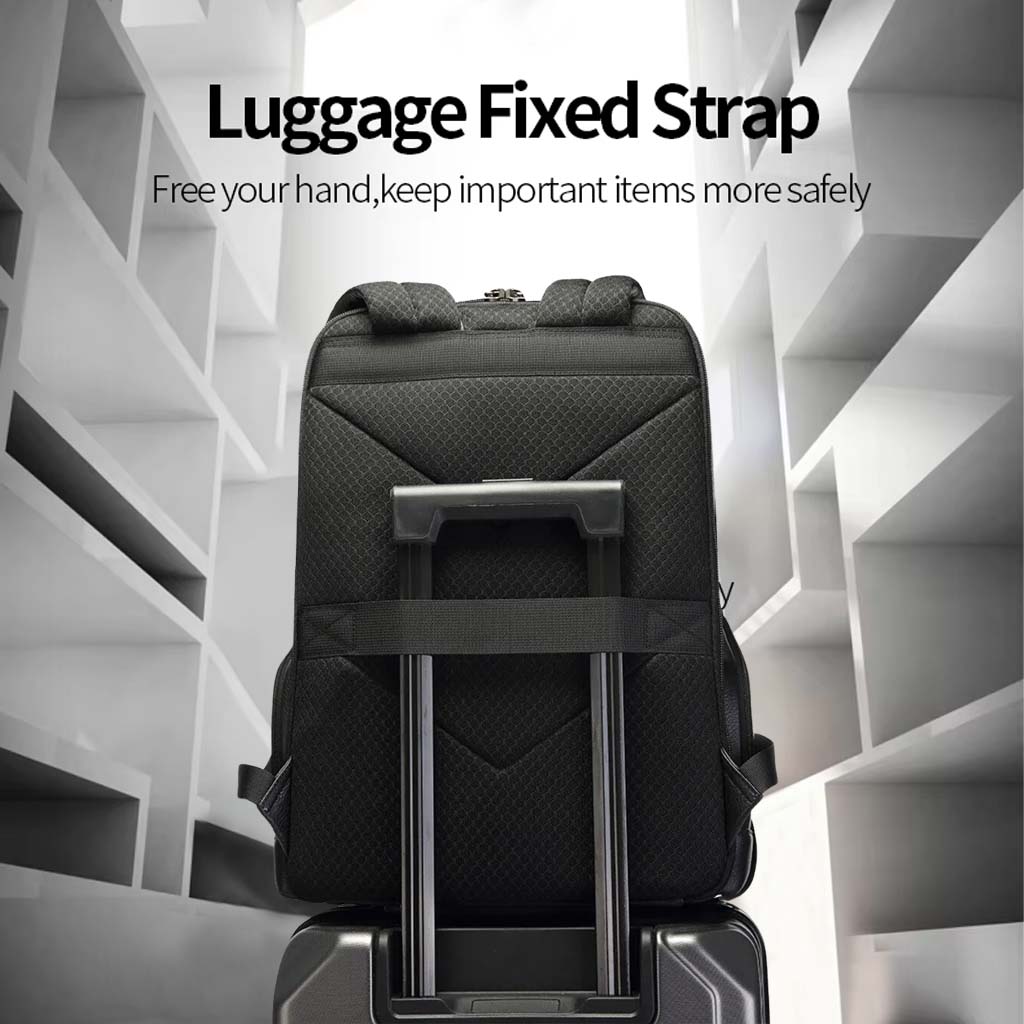 Bange 6627 Genuine Leather Backpack 18L Fit for 15.6'' Laptop luggage