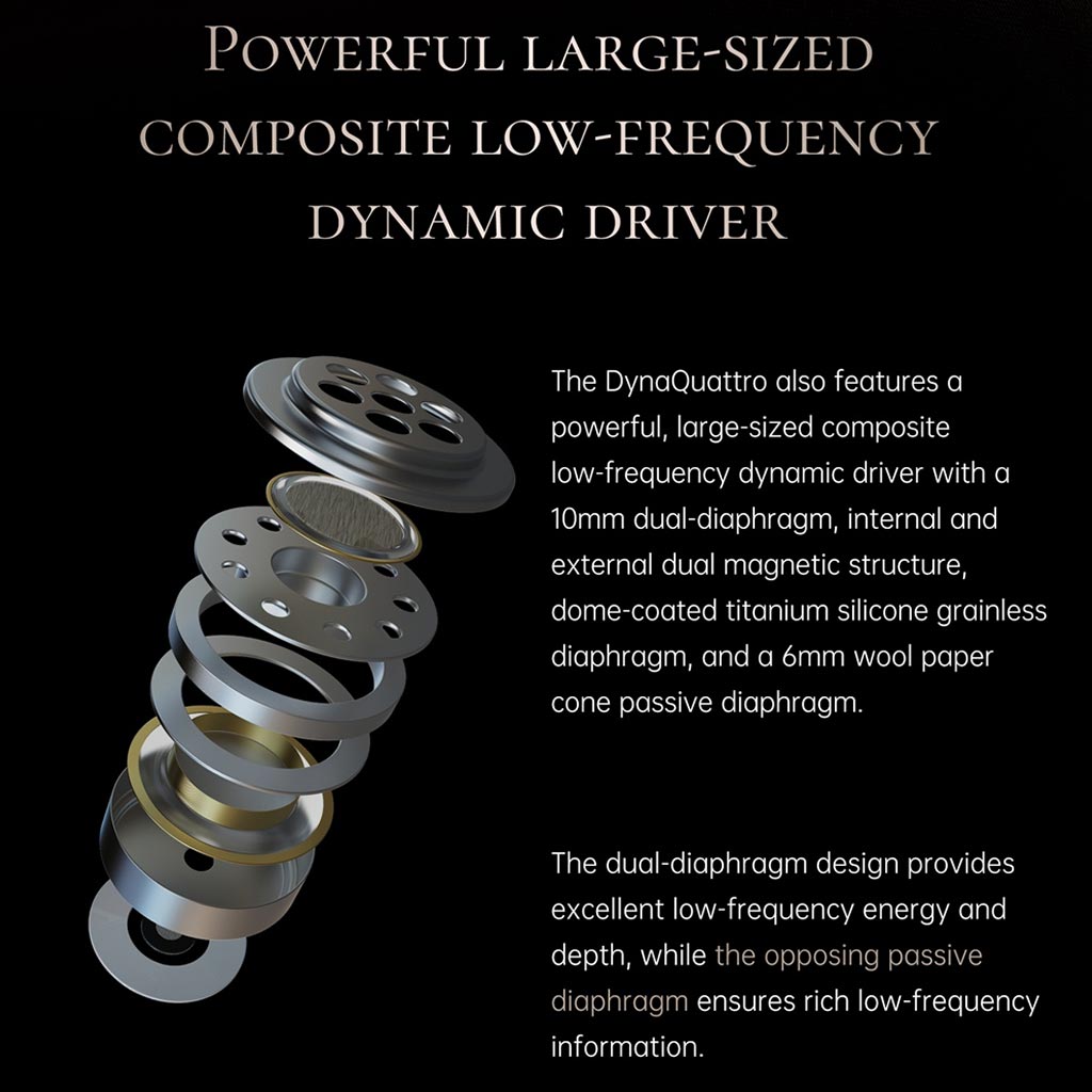 Binary Acoustics Dynaquattro Low Frequency Dynamic Driver IEM