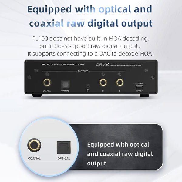 S.M.S.L PL100 CS43131 DAC Chip & Portable CD Player - 5