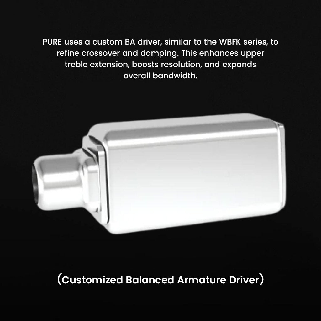 TRUTHEAR IEM - Hybrid Driver Performance | 1DD + 3BA Setup with custom balanced armature driver for enhanced treble and bandwidth.