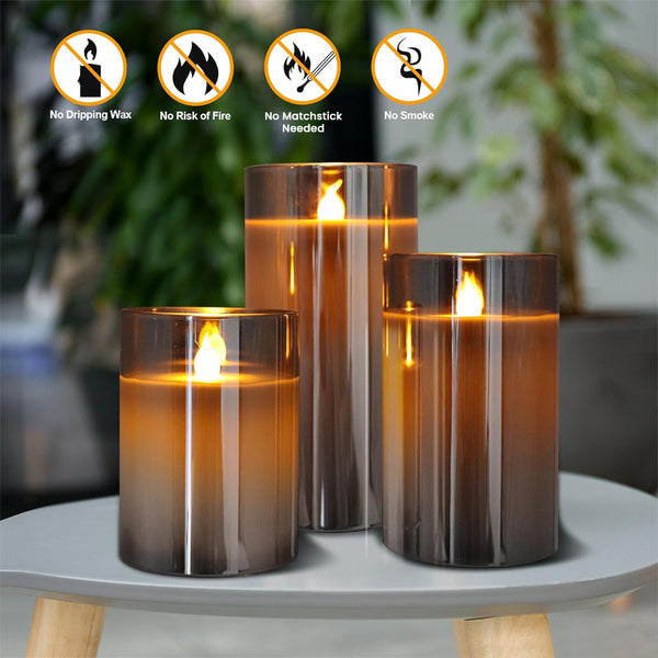 TECPHILE - Flameless LED Smart Candle Lights - 4
