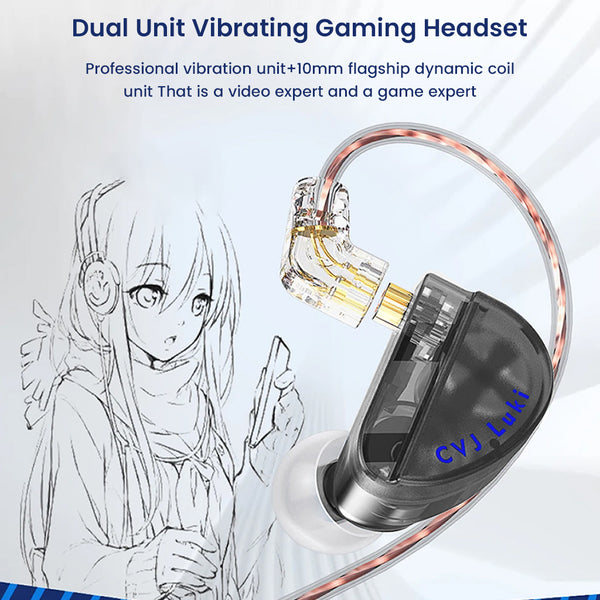 CVJ – Luki Dual Vibration Unit Gaming In-Ear Monitors - 2