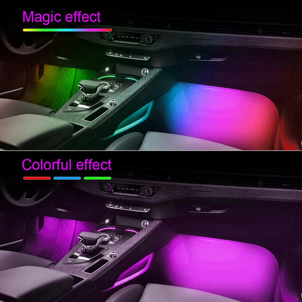 TECPHILE Car Atmosphere Rainbow RGBIC LED light - 8