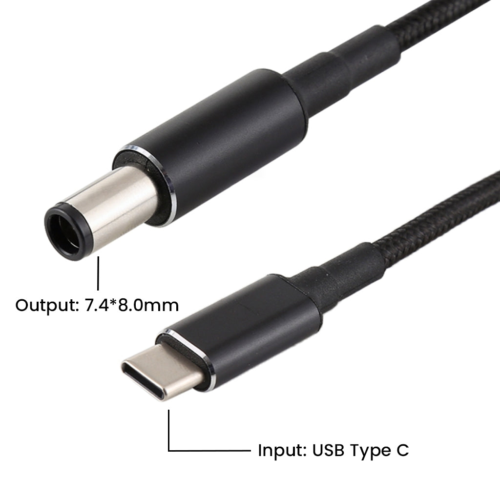 TECPHILE - 100W Type-C PD Fast Charging Cable for HP Laptop