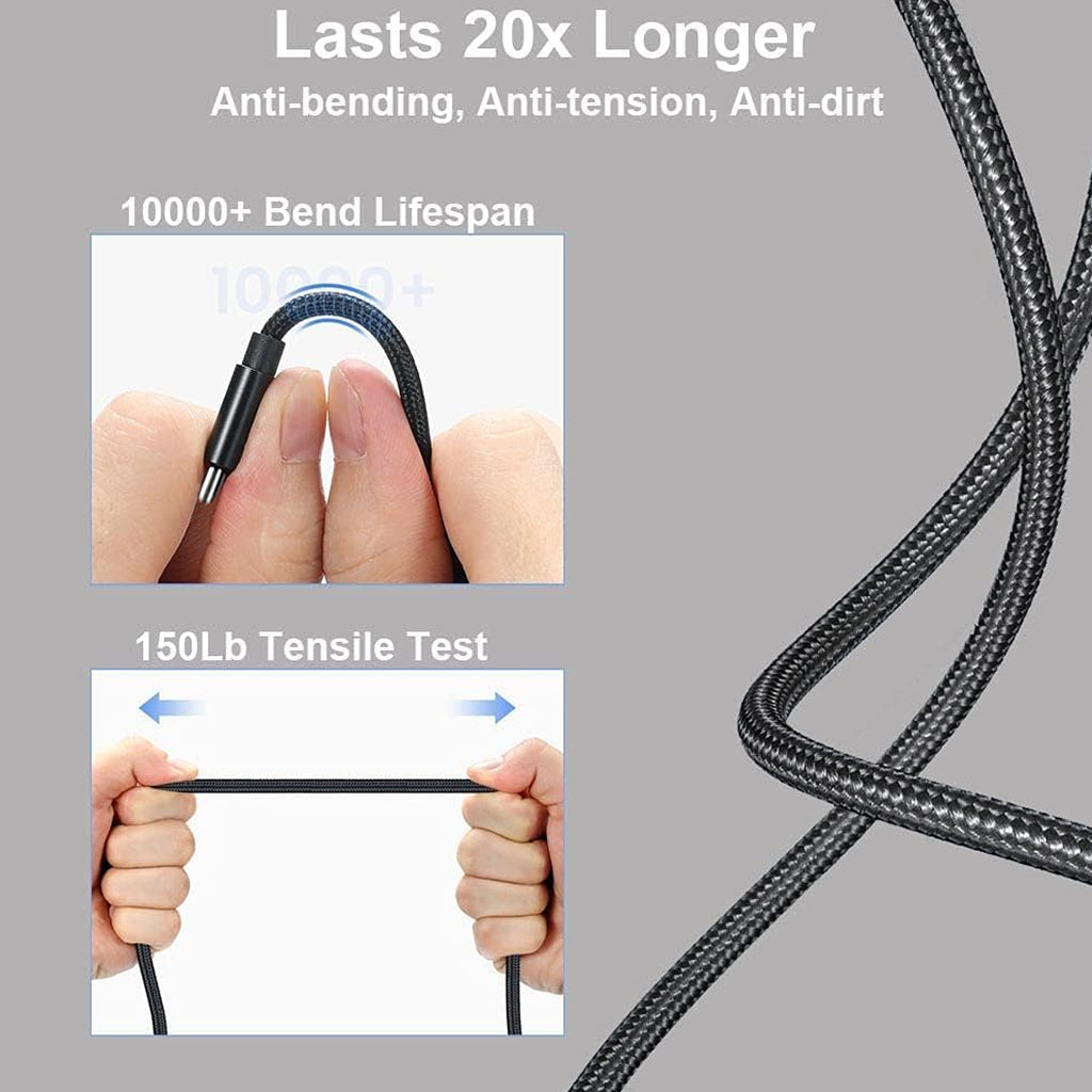 TECPHILE - 100W Type-C PD Fast Charging Cable for HP Laptop