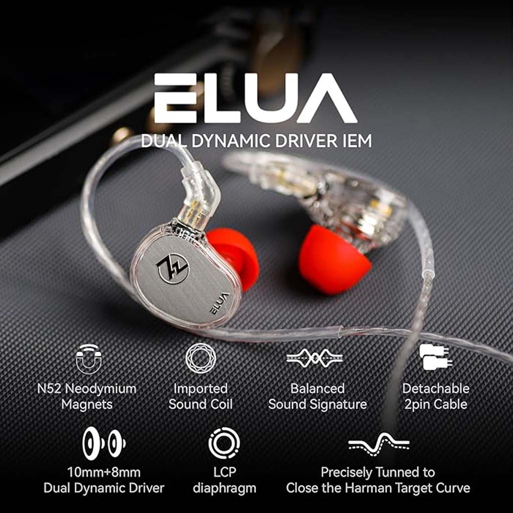 7hz Elua IEM Clear 3.5mm details