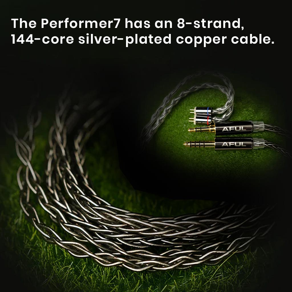 AFUL Performer 7 Hybrid Driver IEM Silver plated Copper Cable