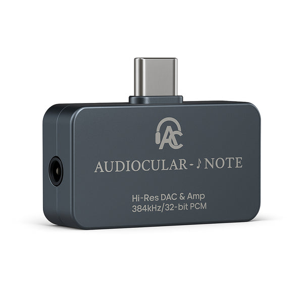 AUDIOCULAR - NOTE Hi-Res Portable DAC & Amp with KT02H20 DAC + OPA97220 AMP Chipset - 1