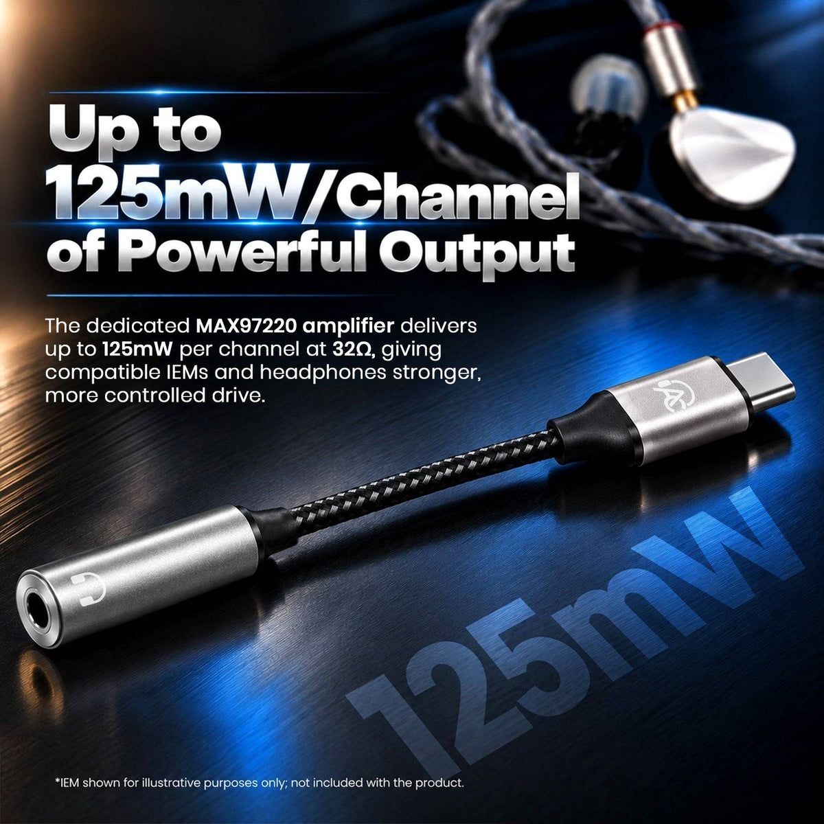 AUDIOCULAR - Note-S KT0231H + MAX97220 Type-C to 3.5mm Portable DAC & Amp