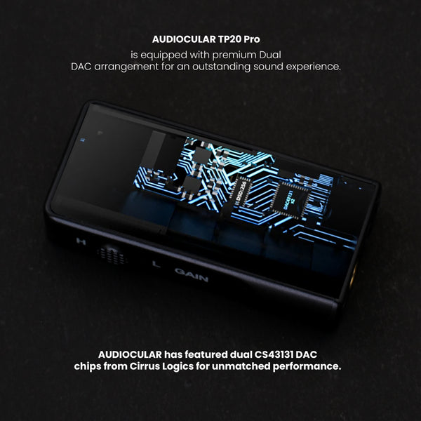AUDIOCULAR - TP20 Pro Dual CS43131 Portable DAC & Amp - 6