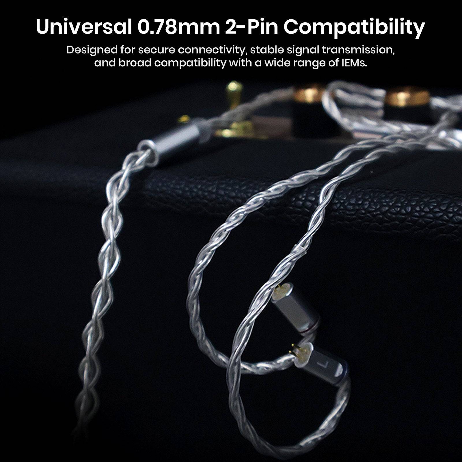 Universal 2-pin 0.78mm connector for IEMs