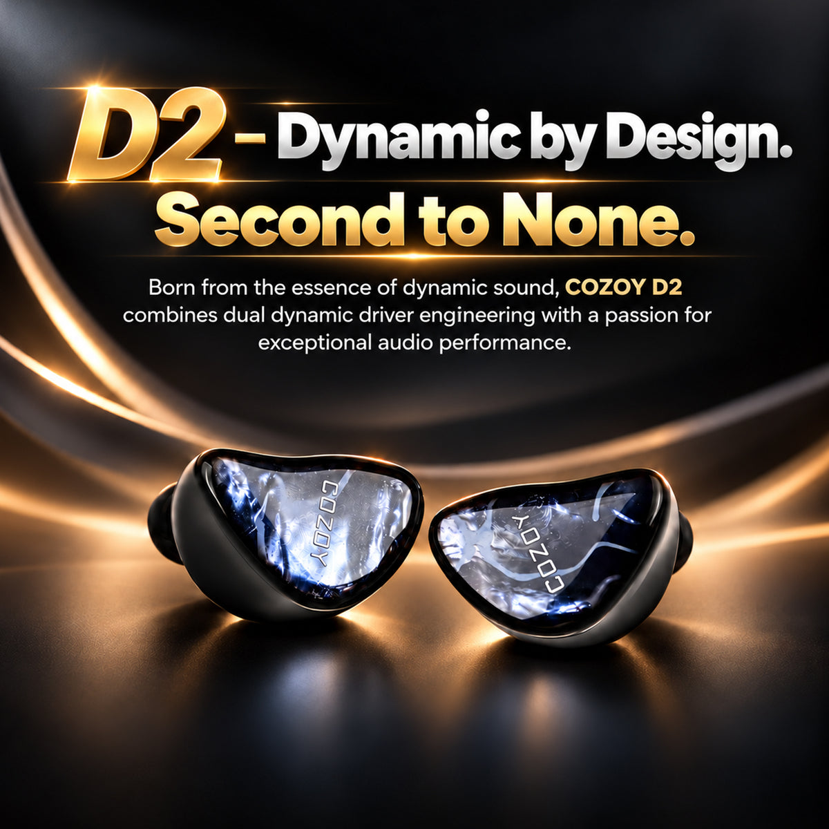 COZOY - D2 10mm + 6mm Dual Dynamic Driver IEM