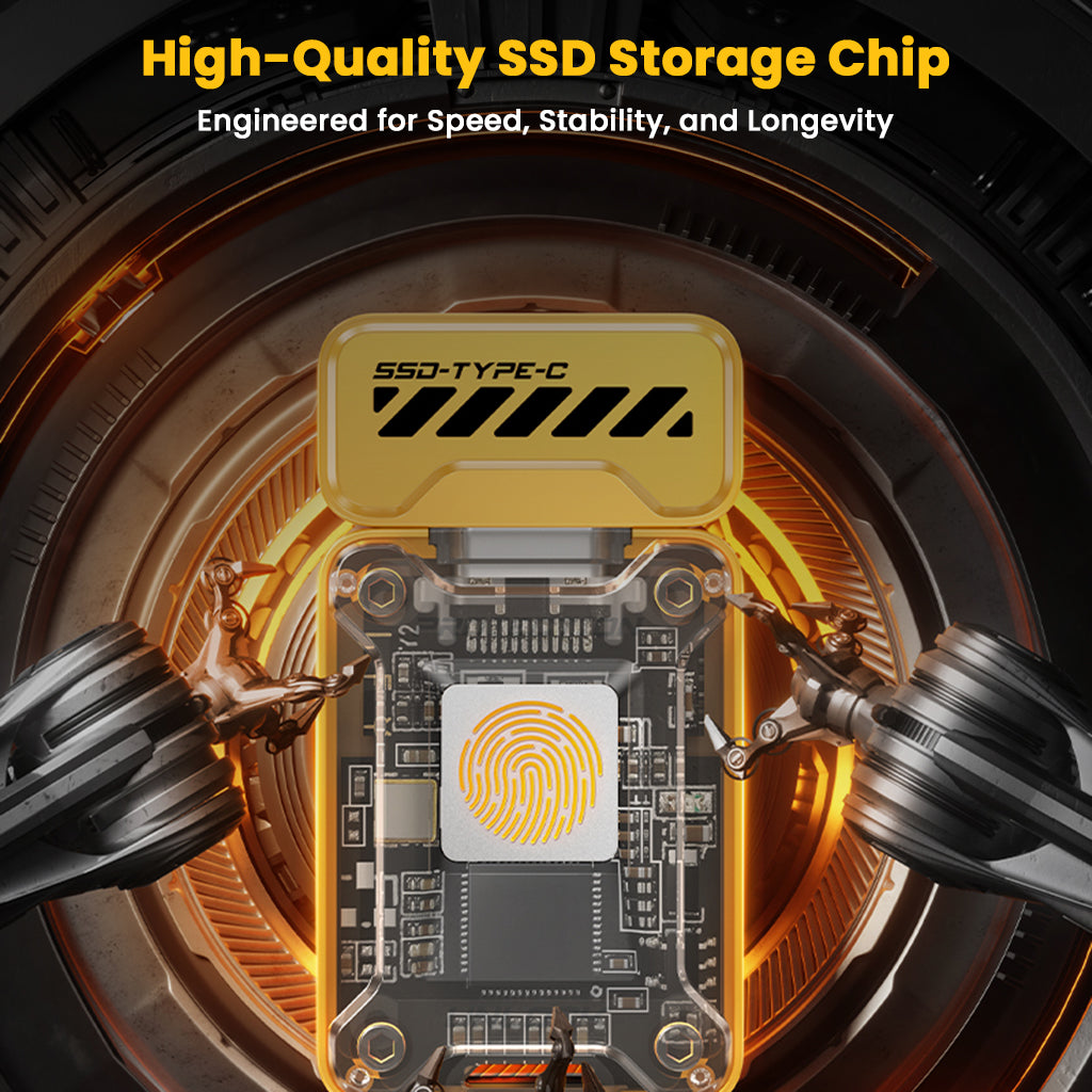 High-quality SSD chip in EAGET FU80 ensures fast, stable, and long-lasting performance for secure data storage.
