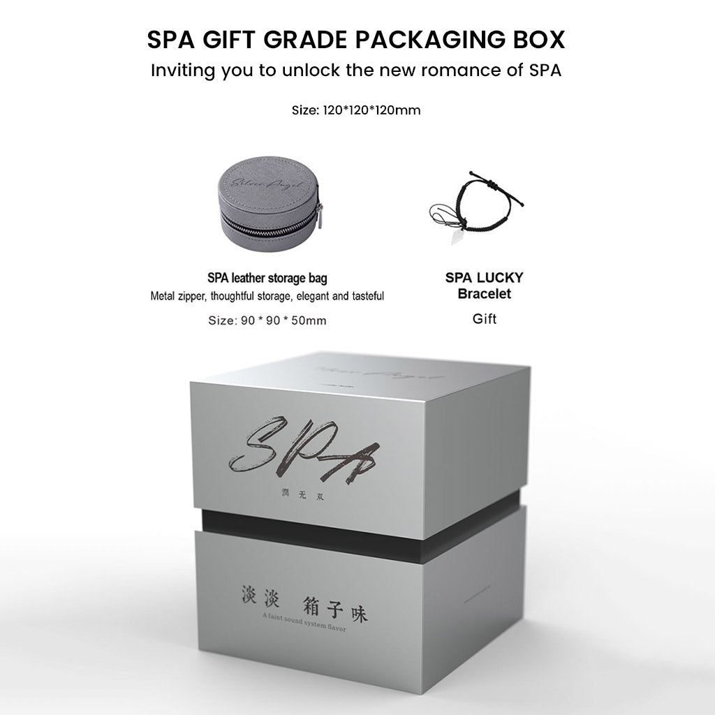 EarAcoustic Audio - SPA-Hi End Dynamic Driver IEM gift packaging includes a premium leather storage case and SPA Lucky bracelet, ideal for audiophiles.
