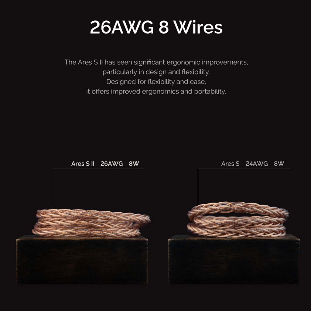 Effect Audio Ares II Upgrade Cable for IEM 26Awg 8 Wires